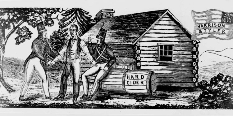 Harrison-log-cabin-campaign