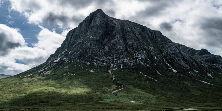 Scottish mountain scene along
