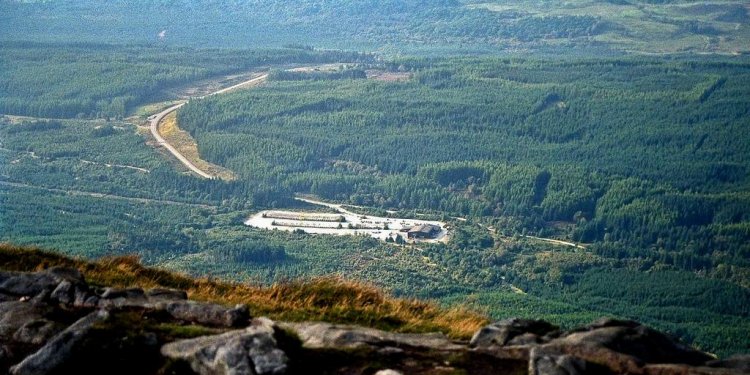 View on entrance Nevis Range