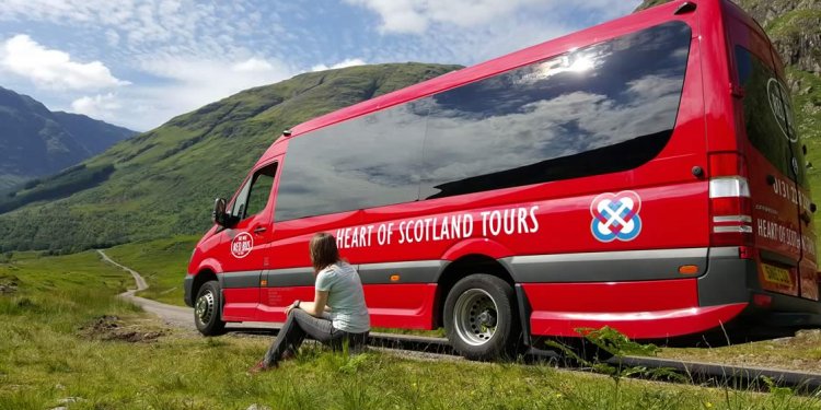 Red Bus in the Highlands