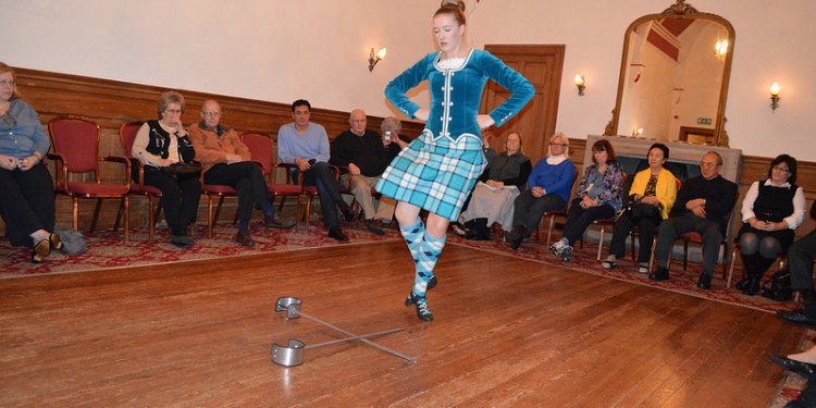 Traditional Scottish cultural dance show at The Newton Hotel and Highland Conference Centre in Nairn...