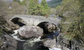 Crossing the bridge at Invermoriston