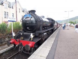 Jacobite steam train at Fort William