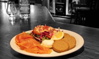 Smoked Salmon with Highland Oatcakes