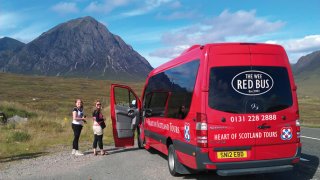 The Wee Red Bus within the Highlands