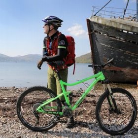 Wilderness Scotland guide Tim Francis from the coast of Loch Linnhe.